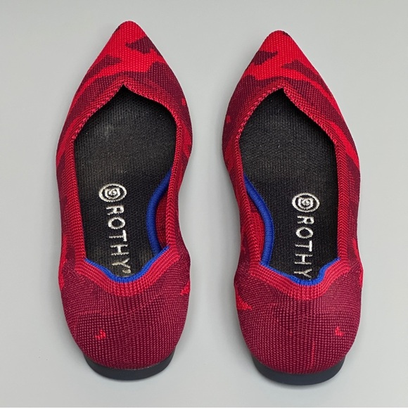 Rothy’s The Point Red Camo Flats Size 7 (Retired Style) - Picture 10 of 10